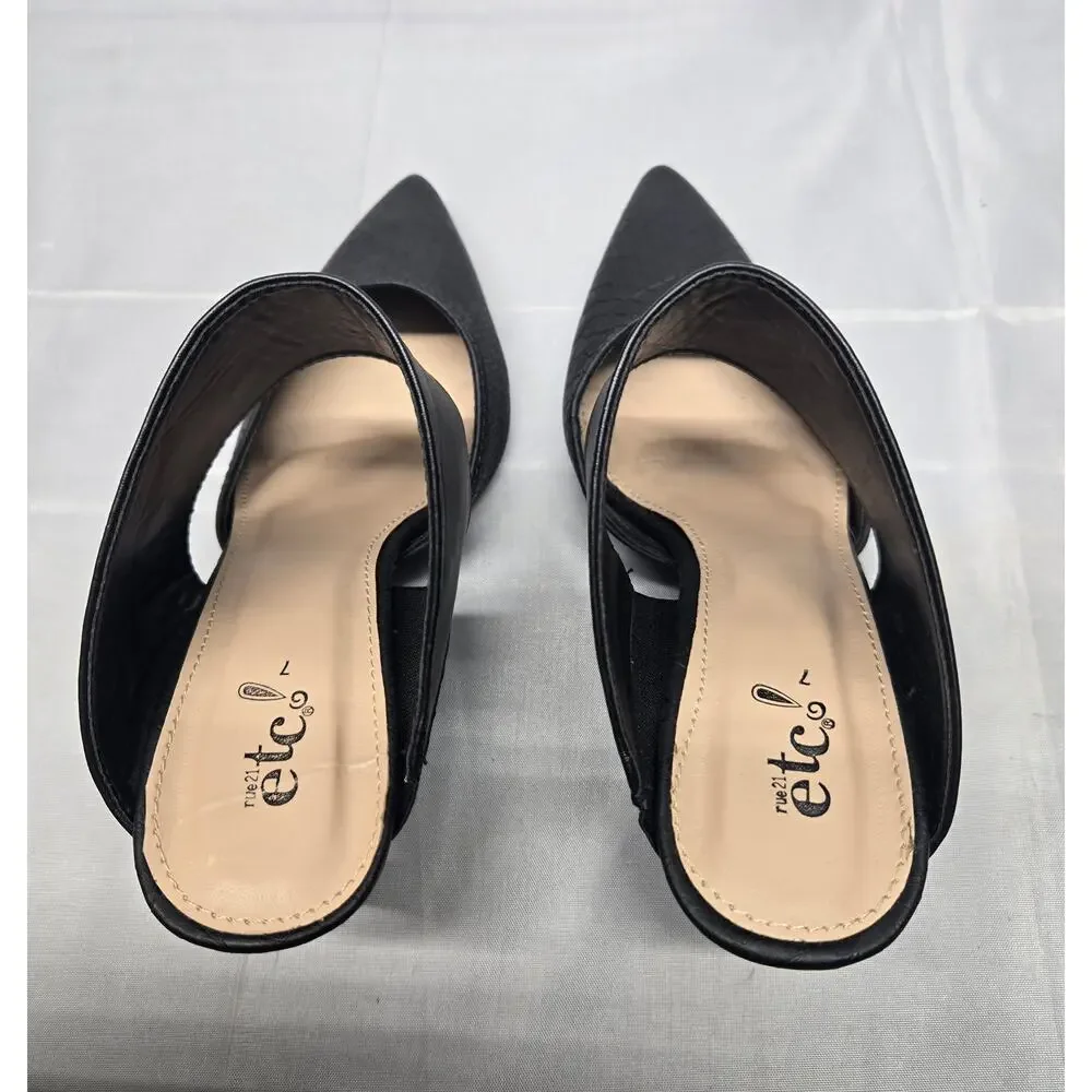 rue21 etc! Womens Closed Toe Mule Stiletto Pumps l Size: 7 - Picture 5 of 9